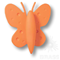 453032ST08 Ручка кнопка детская, бабочка оранжевая 32 мм